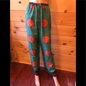 Soft Surroundings colorful pants with drawstring